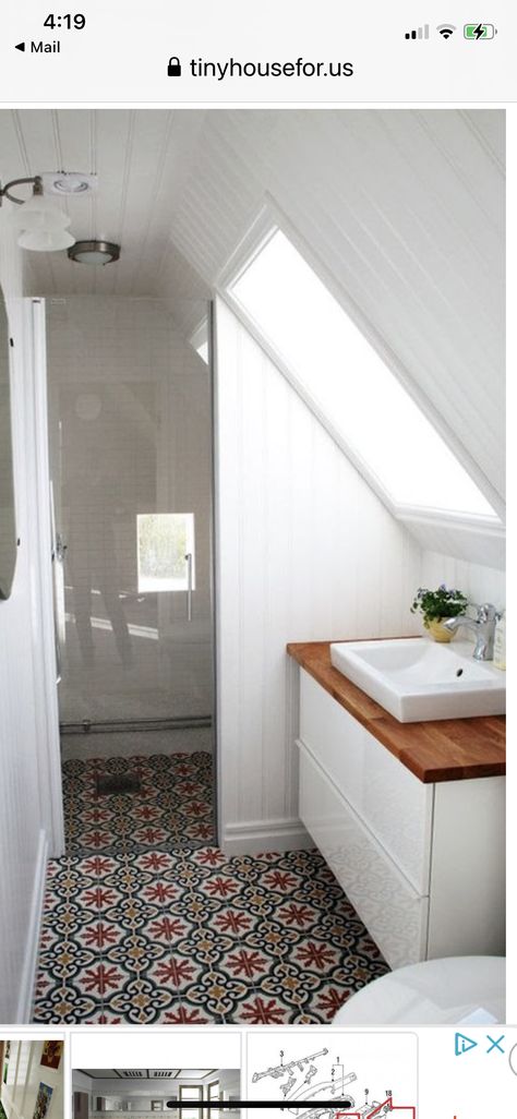 Attic Bathroom Ideas, Small Attic Bathroom, Sink Toilet, Loft Bathroom, Small Attic, Attic Bathroom, Small Loft, Attic Bedrooms, Attic Renovation