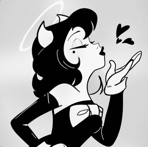 Alice Angel, Bendy And The Ink Machine, Cartoon Profile Pics, Sketchbook Art Inspiration, Art Inspiration Drawing, Retro Art, Cartoon Art Styles, Art Sketchbook, Drawing Inspiration