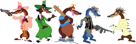 Line up of the Toon Patrol Weasels from Who Framed Roger Rabbit Roger Rabbit Weasel, Toon Patrol Weasels, Who Framed Roger Rabbit Fanart, Roger Rabbit Characters, Toon Patrol, Jupiter Facts, Rabbit Cosplay, Who Framed Roger Rabbit, Pencil Drawing Images