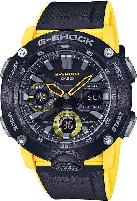 Casio Analog-Digital GA-2000-1A9ER : Amazon.co.uk: Fashion G Shock Men, Casio Edifice, Japanese Domestic Market, Mens Watches Black, G Shock Watches, Casio G Shock, G Shock, Patek Philippe, Sport Watches