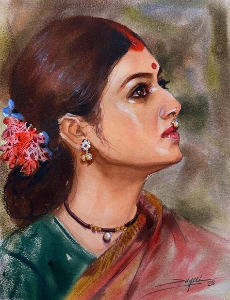 Indian Girl Painting, Dance Art Drawing, Hyper Realistic Drawing, Canvas Art Painting Acrylic, Infinite Art, Rama Krishna, Modern Art Canvas Painting, Art Painting Diy, Indian Women Painting