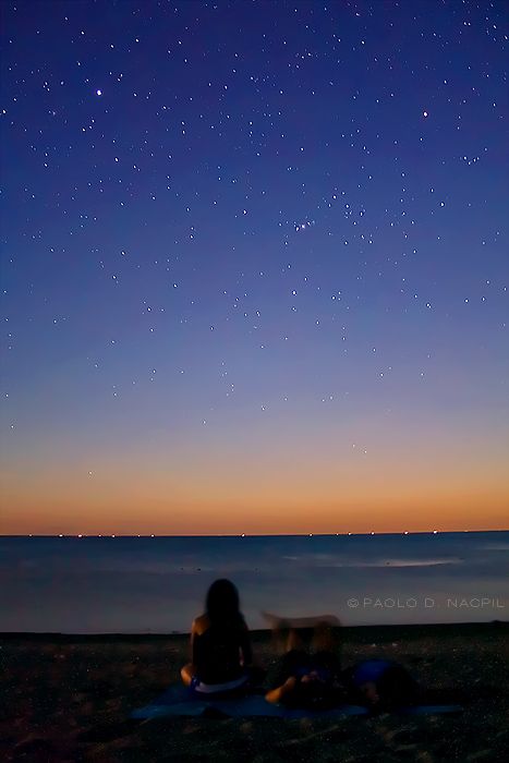 Stargazing Stars On The Beach, Stargazing At The Beach, Beach Stargazing, Laying On The Beach, Beach Walking, Beach Dinner, Beach At Night, Star Gazing, Beach Watercolor