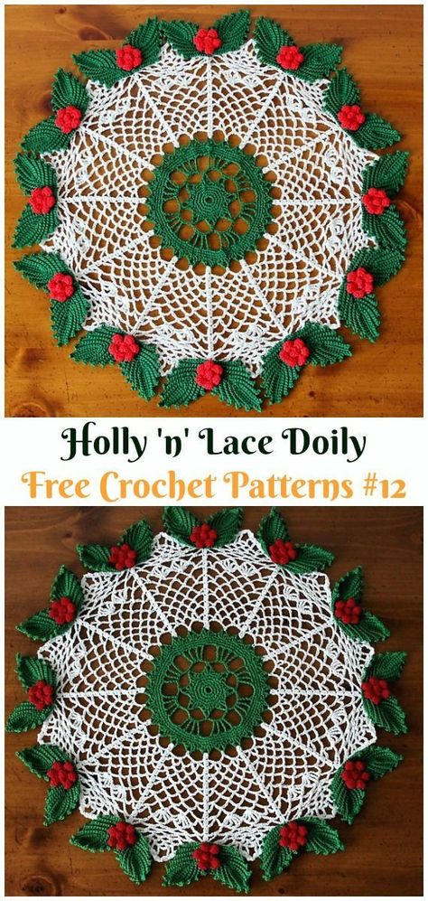 crochet table runner pattern free Christmas Doily, Christmas Crochet Patterns Free, Crochet Lace Doily, Crochet Wreath, Free Crochet Doily Patterns, Crochet Christmas Gifts, Crochet Dollies, Crochet Xmas, Lace Doily