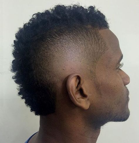 men's short Mohawk for natural hair Mohawk Hairstyles For Men, Short Mohawk, Coiled Hair, Mohawk Haircut, Mohawk Hairstyles Men, Mens Hairstyles Medium, Short Hairdos, Ethnic Hairstyles, Mohawk Hairstyles