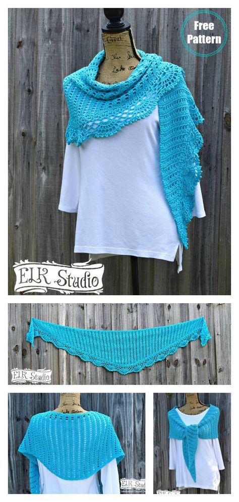 Crochet Shawlette Pattern Free Easy, Crochet Shawlette Pattern, Crescent Shawl Pattern, Free Crochet Scarf Patterns, Crochet Scarf Pattern Free Easy, Crochet Shawlette, Organizing Papers, Free Crochet Scarf, Crochet Scarf Patterns