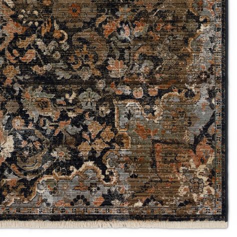 Eclectic Area Rug, Turkish Design, Jaipur Living, Dark Taupe, Rug Direct, Traditional Motifs, Navy Rug, Orange Rugs, Hand Tufted Rugs