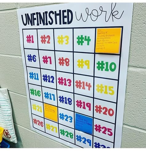 Obsessed with this idea from @thatteachingspark ❤️ it is so hard to keep up with missing work when students are absent or check out #classroomsetup #classroommanagement #classroomorganization #firstyearteacher #teachershare #classroom Missing Work, Teaching Classroom Management, Teaching Organization, Classroom Procedures, 5th Grade Classroom, 4th Grade Classroom, 3rd Grade Classroom, 2nd Grade Classroom, Future Teacher