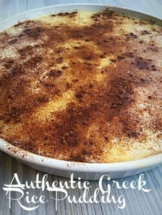 Greek Rice Pudding Recipe Greek Rice Pudding, Pudding Rice, Greek Rice, Greek Lemon Potatoes, Easy Pudding Recipes, Rice Pudding Recipes, Rice Pudding Recipe, Astoria Queens, Greek Desserts