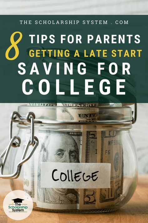 Parents often want to help their kids pay for school. If don't know where to begin, here are eight tips for parents getting a late start saving for college. Savings For Kids, Education Savings Plan, College Parents, College Expenses, Grants For College, College Debt, Small Business Bookkeeping, Financial Aid For College, Tips For Parents