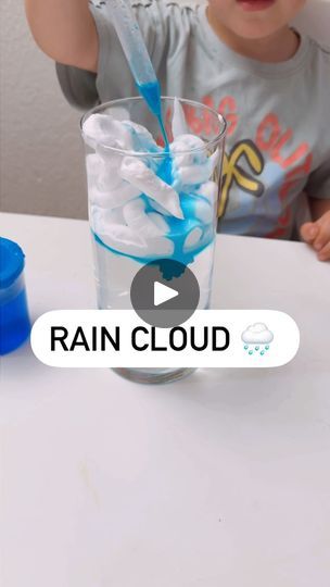 117 reactions · 22 shares | Simple Experiment: “Rain Cloud” ☁️🌧️  	1.	Fill a jar with water. 🫙💧 	2.	Create a cloud on top using shaving cream. 🪒☁️ 	3.	Let your child drip colored water (water + food coloring or paint) onto the “cloud” until it starts to “rain.” 🌈💦  Explanation: This experiment visually shows how rain forms. Small water droplets gather in the cloud, and when they get heavy enough, it starts to rain. 🌧️💧 . #kidsscience #raincloudexperiment #funlearning #scienceathome #kidsexperiments #davidextragames #kidsactivities #toddler #preschoolactivities #preschooler #scienceexperiment #momlife #momblogger #mom | Marina🇺🇸 | Minke Brits · Possibility Of Positivity Rain Experiment Preschool, Cloud In A Bottle Experiment, Rain In A Jar Experiment For Kids, How Clouds Make Rain Science Experiment, Storm In A Jar Science Experiments, Rain Cloud In A Jar Experiment, Preschool Seasons, Seasons Preschool, Colored Water