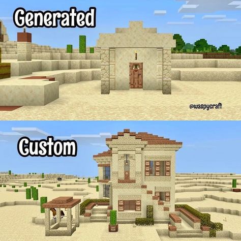 Minecraft Desert House, Build Minecraft, Sand House, Minecraft Farm, Minecraft Modern, Easy Minecraft Houses, Cool Minecraft Creations, Minecraft Room, Minecraft Inspo