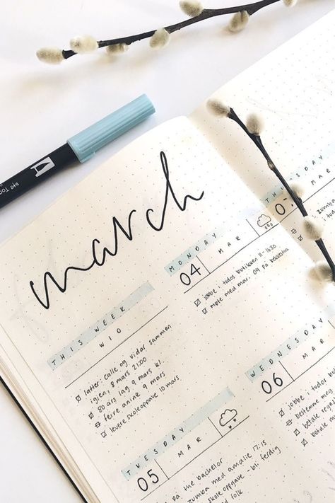 Starting a new weekly spread in your bullet journal and need some cute ideas?! Check out these awesome March spreads for inspiration! Bullet Journal Weekly Spread Ideas, Summer Layout, Weekly Spread Ideas, Journal Guide, Bullet Journal Minimalist, Journal Weekly Spread, Bullet Journal 2020, Bullet Journal Weekly, Bullet Journal Notes