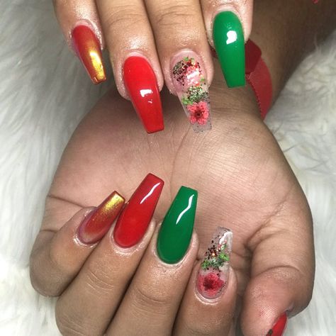 Nails For Mexico, Mexico Inspired Nails, Nail Inspo Coffin, Mexican Nails, Flag Nails, Graduation Cap Decoration Diy, Fall Nail Art Designs, Inspired Nails, Coffin Nails Long