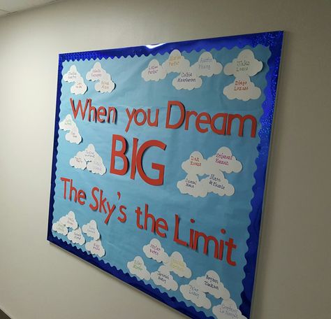 Dream big Dream Bulletin Board, Big Doors, Captain America Civil, Classroom Themes, 1st Grade, Bulletin Boards, Bulletin Board, Dream Big, Captain America