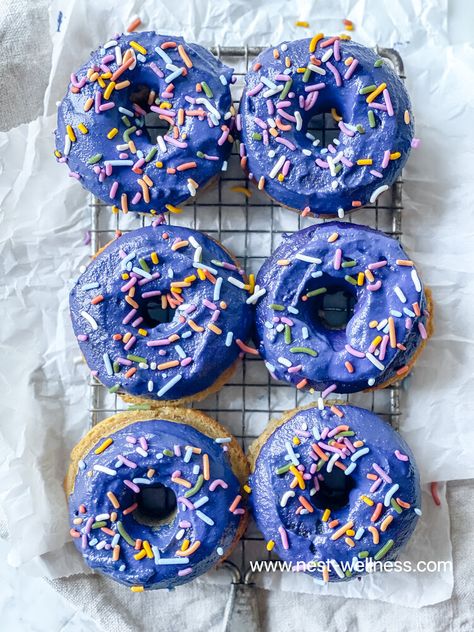 Paleo Cake Donuts Dye Free Sprinkles, Welcome To Our Nest, Blood Sugar Balance, Donut Calories, Paleo Cake, Blue Spirulina, Spirulina Powder, Natural Food Coloring, Food Dye