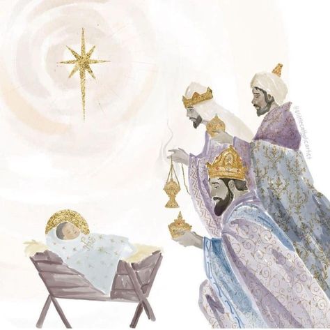 Christmas Nativity Images, Three Magi, The Wise Men, The Three Wise Men, Christmas Scripture, We Three Kings, Merry Christmas Wallpaper, Jesus Christ Artwork, Christmas Card Art