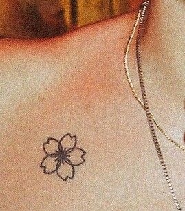 Wrist Tattoos Words, Small Cross Tattoos, Sakura Tattoo, Japanese Flower Tattoo, Ankle Tattoos For Women, Minimal Tattoo Design, Small Flower Tattoos, Blossom Tattoo, Cherry Blossom Tattoo