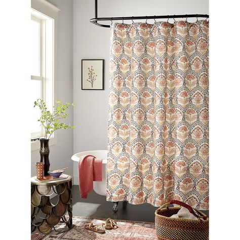 Distant Lands Tile Floral Shower Curtain, Color: Multiple Colors - JCPenney Shower Curtain Color, Vintage Shower Curtain, Floral Shower Curtain, Abstract Shower Curtain, Bathroom Design Trends, Modern Shower Curtains, Shower Curtain Liner, Boho Shower Curtain, Shiatsu Massage