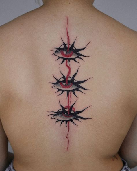 Black And Red Tattoo Design, Red And Black Tattoos, Red Tattoo Aesthetic, Black Red Tattoo, Tattoo Uk, London Visit, London Tattoo, Red Tattoos, Eye Tattoo