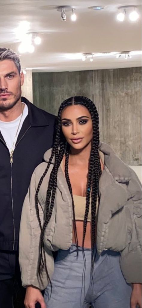 Kim Kardashian Braids Hairstyles, Kim K Braids, Kim Braids, Kim K Hairstyles, Kim Kardashian Hair Styles, Kardashian Hair Styles, Outfits With Braids, Kim Kardashian Hairstyles, Kardashian Hairstyles