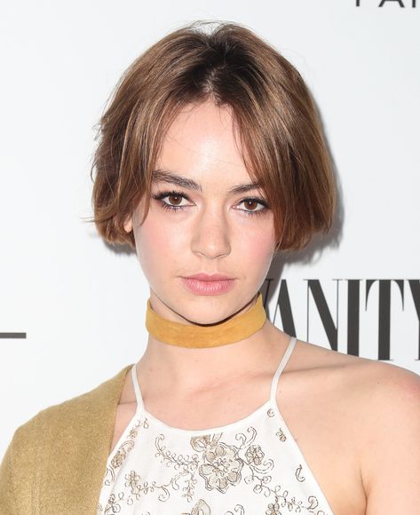 Casey Gardner, Heart Shaped Face, Heart Shaped Face Hairstyles, Brigette Lundy Paine, Imdb Movies, Lob Hairstyle, Sleek Bob, Half Updo, Heart Face Shape