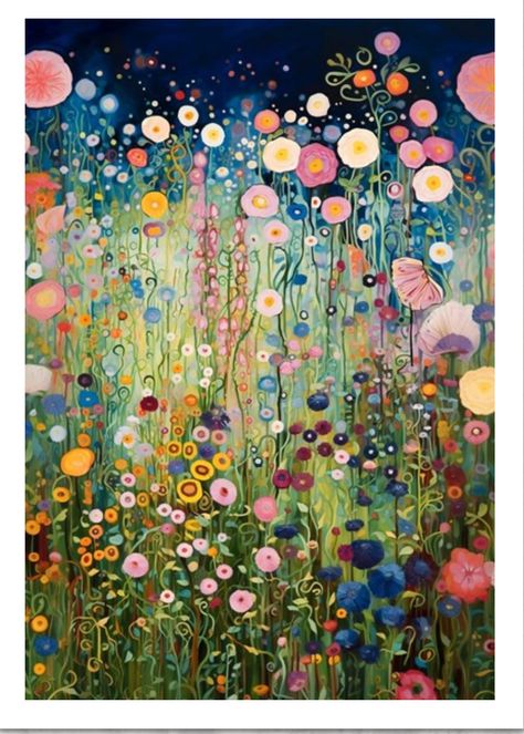 Art Klimt, Gustav Klimt Art, Whimsical Art Paintings, Klimt Art, Diy Abstract Canvas Art, Abstract Flower Art, Abstract Canvas Art, Gustav Klimt, Whimsical Art