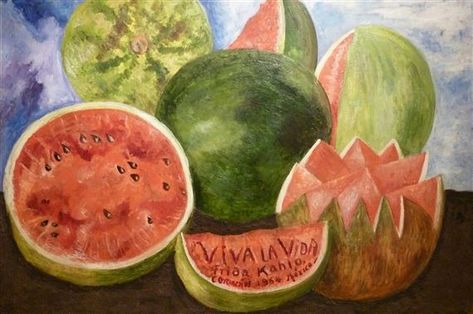 The final paintings of famous artists Frida Kahlo Wallpaper, Frida Kahlo Diego Rivera, Frida Kahlo Paintings, Kahlo Paintings, Frida Art, Frida Kahlo Art, Daily Painters, Viva La Vida, Diego Rivera