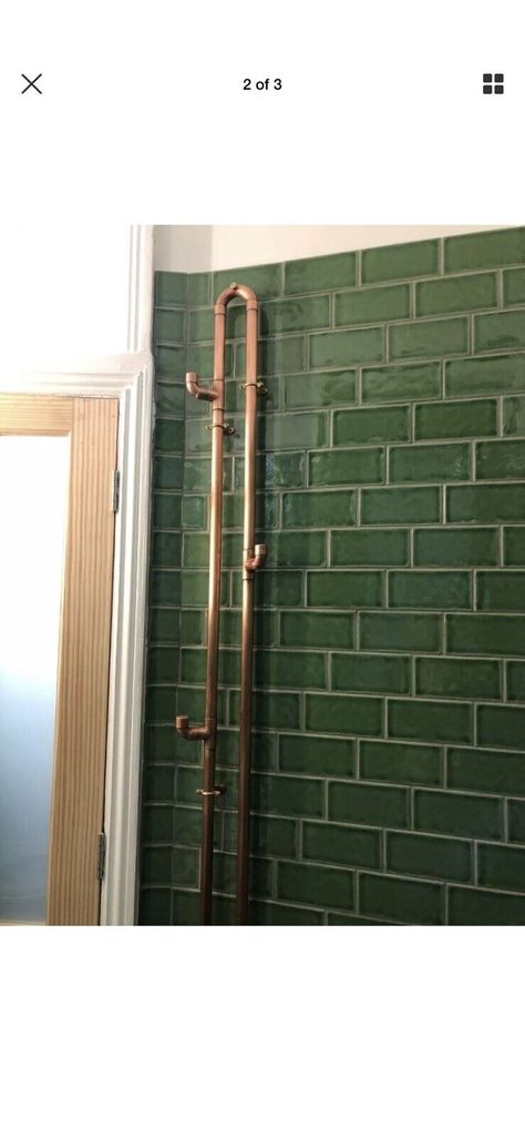 Custom Made Copper Towel Rail | eBay Copper Tapware Bathroom, Copper Bathroom Taps, Copper Towel Rail, Copper Pipe Taps, 1930s Bathroom, Blue Green Bathrooms, Copper Taps, Copper Pipe Fittings, Copper Bath