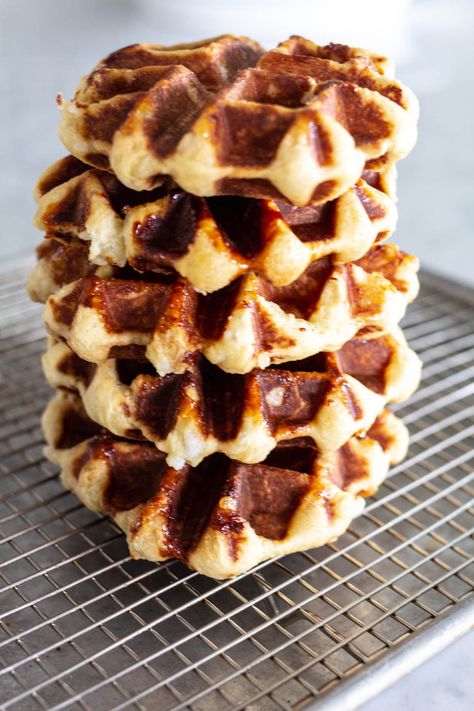 Liege Waffle Recipe | A Bountiful Kitchen Leige Belgian Waffle Recipe, Liege Waffle Recipe, Leige Waffles, Liege Waffles Recipe, Liege Waffles, A Bountiful Kitchen, Bountiful Kitchen, Belgian Waffles Recipe, Liege Waffle