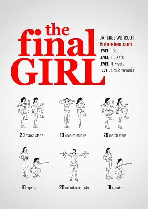 Darbee Workout, Calisthenics Women, Darebee Workout, Nerdy Workout, Cardio Yoga, Final Girl, Mini Gym, Girl Workout, Six Pack Abs Workout