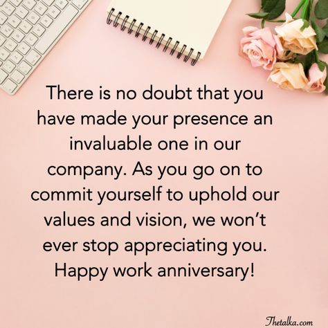 #anniversary Happy Work Anniversary Quotes, 20 Years Anniversary Quotes, Funny Anniversary Messages, Anniversary Message For Boyfriend, Work Anniversary Quotes, Congratulations On Your Achievement, Happy Work Anniversary, Congratulations Quotes, Happy Wedding Anniversary Wishes