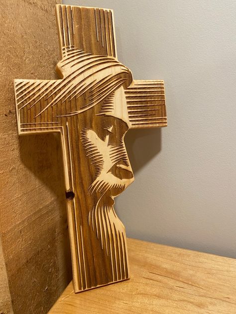 Wooden Crosses Handmade, Wooden Crosses Diy, Wood Crosses Diy, Wooden Cross Crafts, Rustic Wood Cross, Contemporary Cross, Christ Cross, Cross Decor, Rustic Cross