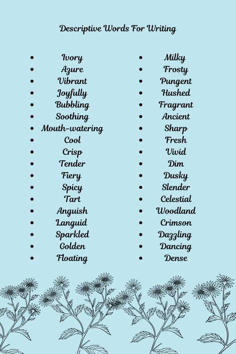 Here are some my favorite descriptive words for when writing my poems. I hope they inspire you in your own writing! How To Write A Poetry, Help Writing Poetry, Poetry Words List, Words To Use In Poems, How To Write A Poem For Beginners, Poetry Writing Tips, How To Write Poetry For Beginners, Poem Tips, Tips For Writing Poetry