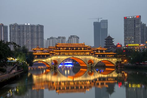 https://flic.kr/p/yLXD69 | Anshun Bridge, Chengdu | Sichuan, China Sichuan China, Asia Destinations, Chengdu, Beijing, Beautiful World, Places To Travel, Sydney Opera House, Bridge, China