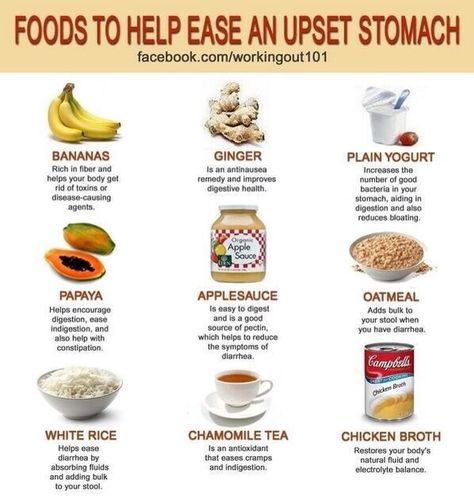 Foods To Help An Upset Stomach