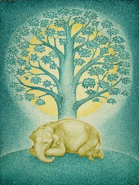 <3 Elephant Book, Elephant Wallpaper, Elephant Pictures, Elephant Illustration, Tree Of Life Art, Indian Elephant, Elephant Love, Elephant Lover, Elephant Art