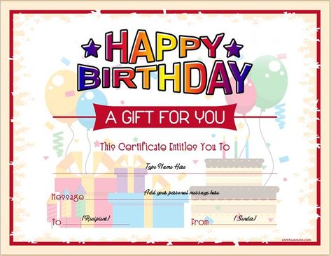 Birthday Gift Certificate Sample Templates for WORD | Professional Certificate Templates Birthday Gift Certificate, Gift Certificate Template Word, Funny Certificates, Free Printable Gift Certificates, Birthday Certificate, Christmas Gift Certificate Template, Christmas Gift Certificate, Free Birthday Gifts, Free Gift Certificate Template