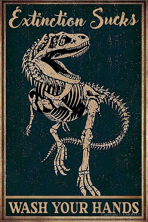 Dinosaur Sign, Jurassic World Wallpaper, Wall Art For Bathroom, Art For Bathroom, Dinosaur Room Decor, Castlevania Wallpaper, Funny Dragon, Dinosaur Room, Dinosaur Posters