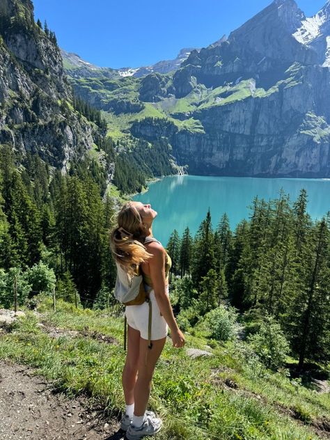 Good Vision Board Ideas, Travel Goals Vision Board, Vision Board Photos Hiking, Hiking Trip Aesthetic, Summer In Switzerland Aesthetic, Hiking In Nature, Hiking Aethstetic, Hike Vision Board, Hiking In France