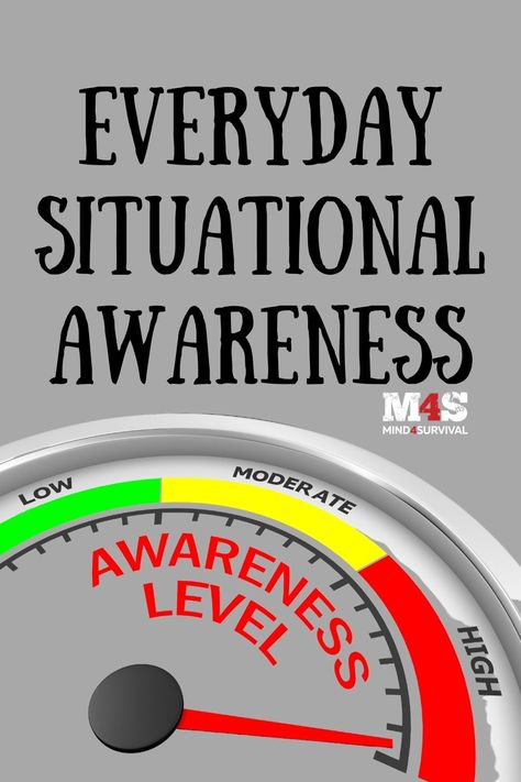 Everyday Situational Awareness Situational Awareness, Safety Awareness, State Of Being, Survival Shelter, Prepper Survival, Survival Prepping, Staying Alive, Survival Gear, Survival Skills