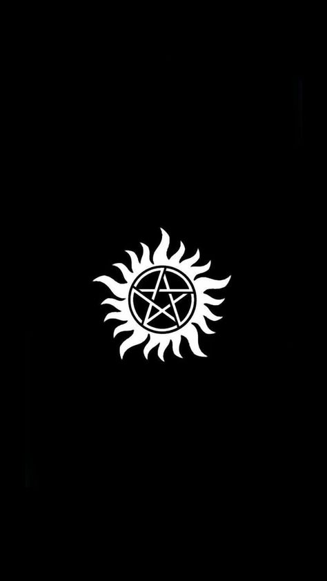 Supernatural Wallpaper Iphone, Supernatural Tattoos, Spn Wallpaper, Anti Possession Symbol, Supernatural Symbols, Spn Aesthetic, Supernatural Impala, Supernatural Poster, Supernatural Star