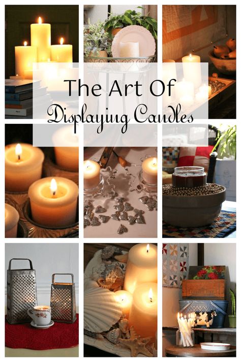 The Art Of Displaying Candles Candles On Tray Decor, Candles In Kitchen Home Decor, Candle Display Ideas Bedroom, Candles On Dresser, Candle Grouping Ideas, Candle Display Ideas Home, Candles For Home Decor, Tray With Candles Decor, Candle Displays Ideas