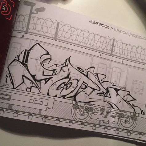 Graffiti Piece Inspiration, Train Graffiti Sketch, Graffiti Pieces, Graffiti Sketch, Graffiti Lettering Alphabet, Graffiti Art Letters, Graffiti Wildstyle, Graffiti Text, Graffiti Pictures