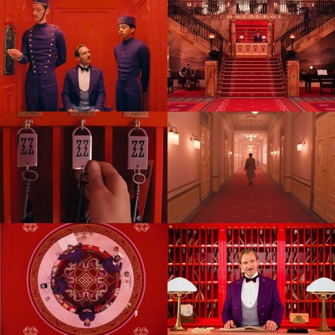 Cinematography - Aesthetic The Grand Budapest Hotel Moodboard, Cinematography Aesthetic, Film Study, Hotel Budapest, The Grand Budapest Hotel, Dynamic Duos, Grand Budapest, Grand Budapest Hotel, Budapest Hotel