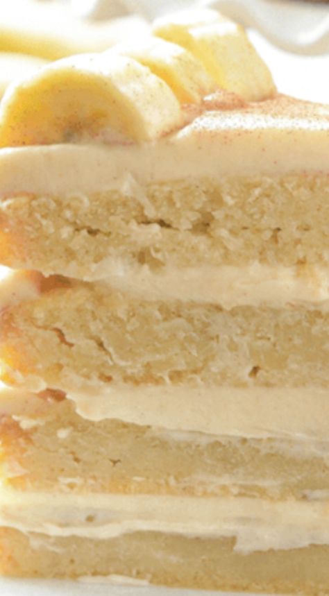 The Best Banana Cake, Best Banana Cake, Cake With Cinnamon, Cinnamon Cream Cheese, Banana Cake Recipe, Banana Dessert, Gateaux Cake, Cinnamon Cream Cheese Frosting, Dream Cake