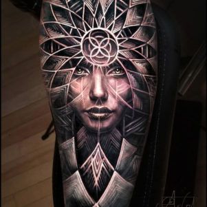 Native Sleeve Tattoos For Guys, Arlo Tattoo, Best Tattoo Designs For Men, Harry Styles Imagine, Nefertiti Tattoo, Random Tattoos, Photo Realism, Realism Tattoos, Geometric Sleeve Tattoo