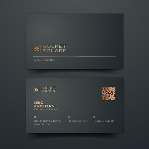 Premium Vector | Elegant dark blue and gold vertical business card template Business Card Luxury Design, Elegant Name Card, Premium Card Design, Premium Visiting Card Design, Premium Visiting Card, Professional Business Card Design Modern, Premium Business Card Design, Luxury Business Card Design Creative, Business Card Elegant