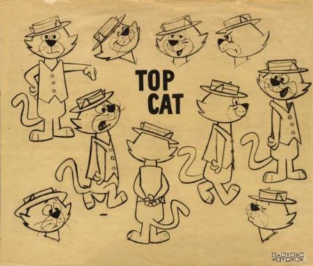 tcms_00pg_004 Nostalgia Filter, Paw Drawing, Man Cartoon, Hanna Barbera Cartoons, Cartoons Animation, Top Cat, Character Model Sheet, Cartoon Cats, Cat Model