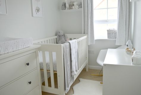 Baby Girl Nursery Tour | Sophie Ella and Me Neutral Small Nursery Ideas, Small Baby Bedroom Ideas, Very Small Nursery Ideas, Simple Small Nursery Ideas, Small Nursery Ideas Layout, Baby Room Small Space, Baby Nursery Ideas Small Room, Tiny Nursery Ideas Small Spaces, Small Room Nursery Ideas