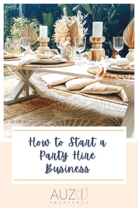 A blog about starting a Party Hire Business and pop up picnic businesses in Australia Party Planning Business, Picnic Decorations, Party Hire, Party Pops, Picnic Wedding, Liability Insurance, Side Business, Wedding Hire, Picnic Party